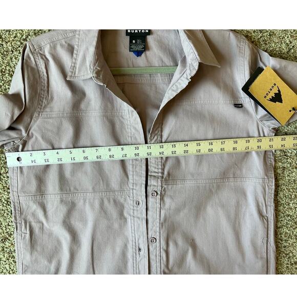Women's Burton Work Stretch Long Sleeve Overshirt, NWT, Lt Purple, NWT, Small - Picture 10 of 13